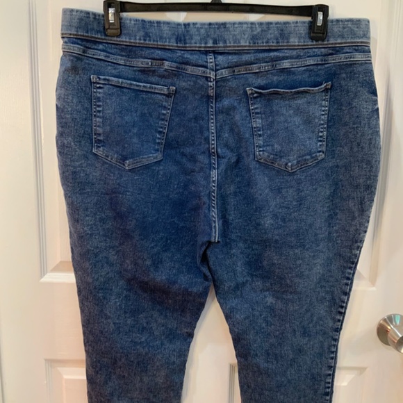 TERRA & SKY ELASTIC WAIST SKINNY JEANS PLUS SIZE 3X - Picture 5 of 7
